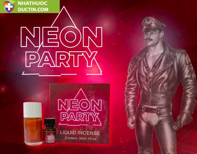Combo popper dạ quang Neon Party Đỏ 50ml chính hãng Mỹ - Chai 40ml + 10ml 6 Screen Shot 2024 03 10 at 22.44.13