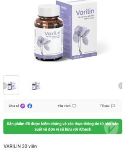 Alternative view of Varilin – Hỗ Trợ Tăng Sức Bền Thành Mạch Giảm Nguy Cơ Suy Giãn Tĩnh Mạch Do Thành Mạch Hiệu Quả