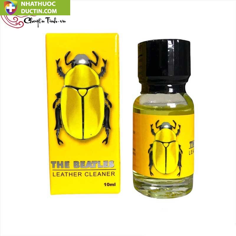 Chai Hít Chai hít kích thích Con Bọ Vàng The Beatles Leather Cleaner chính hãng Mỹ 10ml 12 chai hit lang lang popper bo luxury 10ml 1