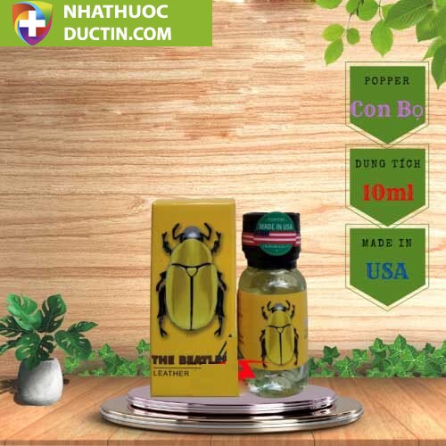 Chai Hít Chai hít kích thích Con Bọ Vàng The Beatles Leather Cleaner chính hãng Mỹ 10ml 10 chai hit lang lang popper bo luxury 10ml 3