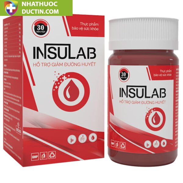 Viên uống Insulab, hỗ trợ giảm nguy cơ biến chứng do đái tháo đường 2 dgm nttt Insulab 600x600 1