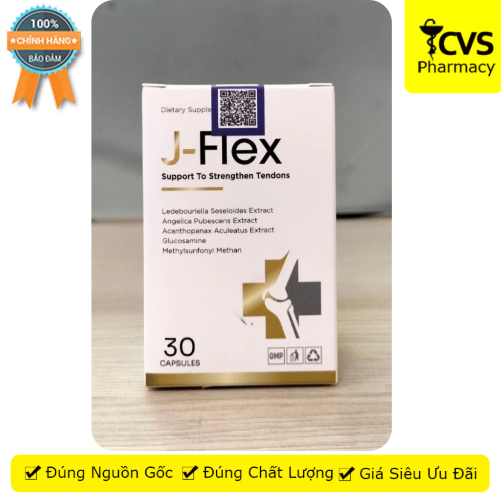 Viên uống J-Flex Hỗ Trợ Giảm Đau Nhức Xương Khớp (Hộp 30 viên) 30