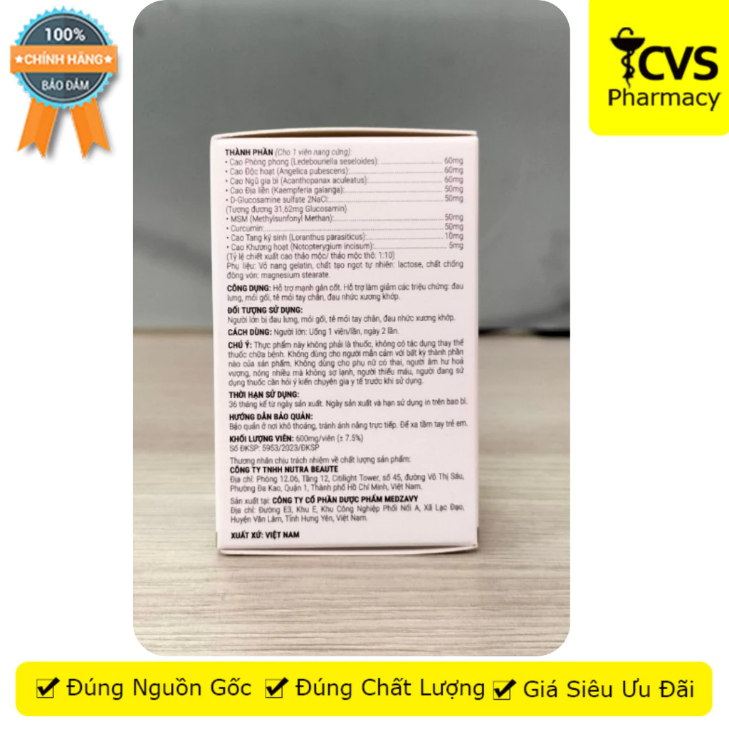 Viên uống J-Flex Hỗ Trợ Giảm Đau Nhức Xương Khớp (Hộp 30 viên) 27