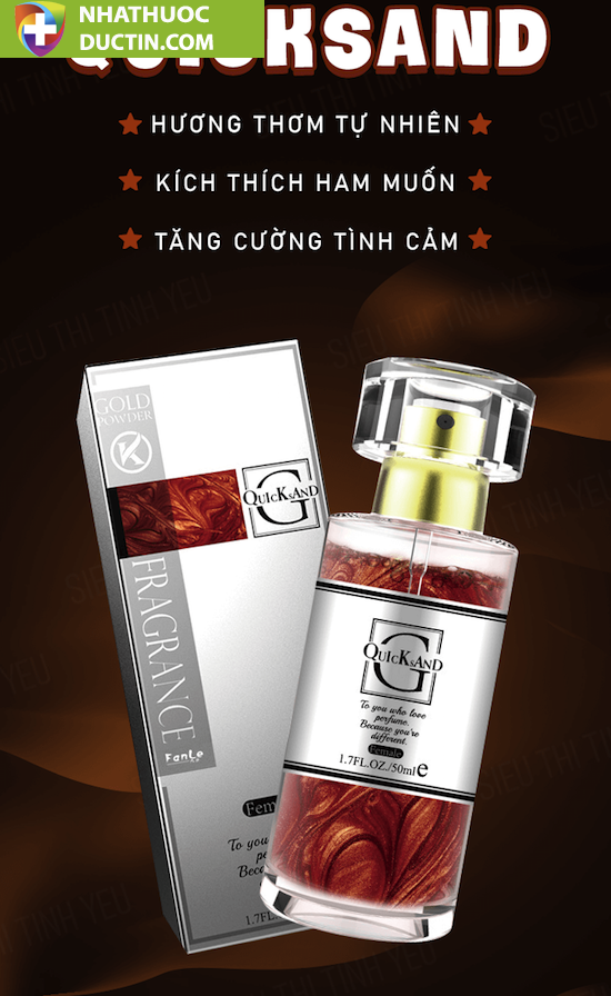 Nước hoa nữ QuicksAnd kích thích tình dục nam giới cực mạnh không mùi 9 nuoc hoa quicksand do