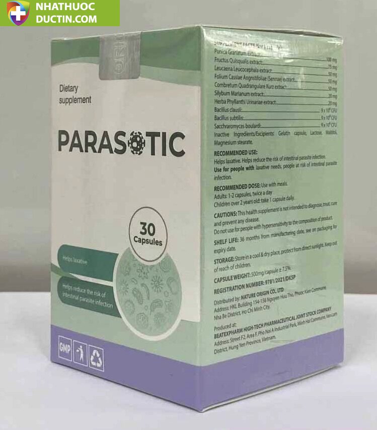 Parasotic viên uống diệt ký sinh trùng (hộp 30 viên) 15 para6 1