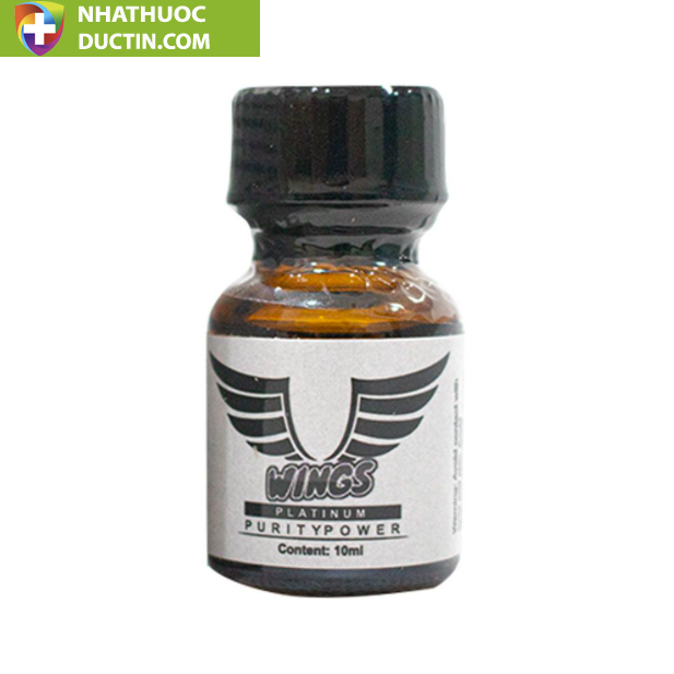 Popper Wings platinum 10ml chai hít dành cho Top Bot 4 popper wings platinum puritypower 10ml danh cho top bot