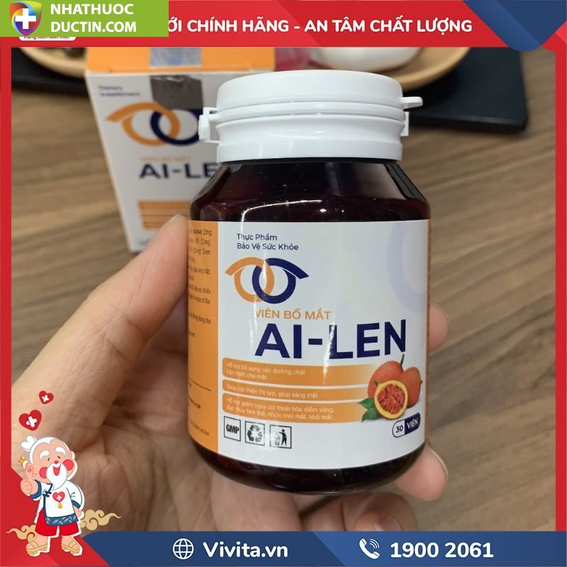Viên Bổ Mắt Ai-Len Hỗ Trợ Cải Thiện Thị Lực (Hộp 30 viên) 15 vien bo mat ai len mua o dau