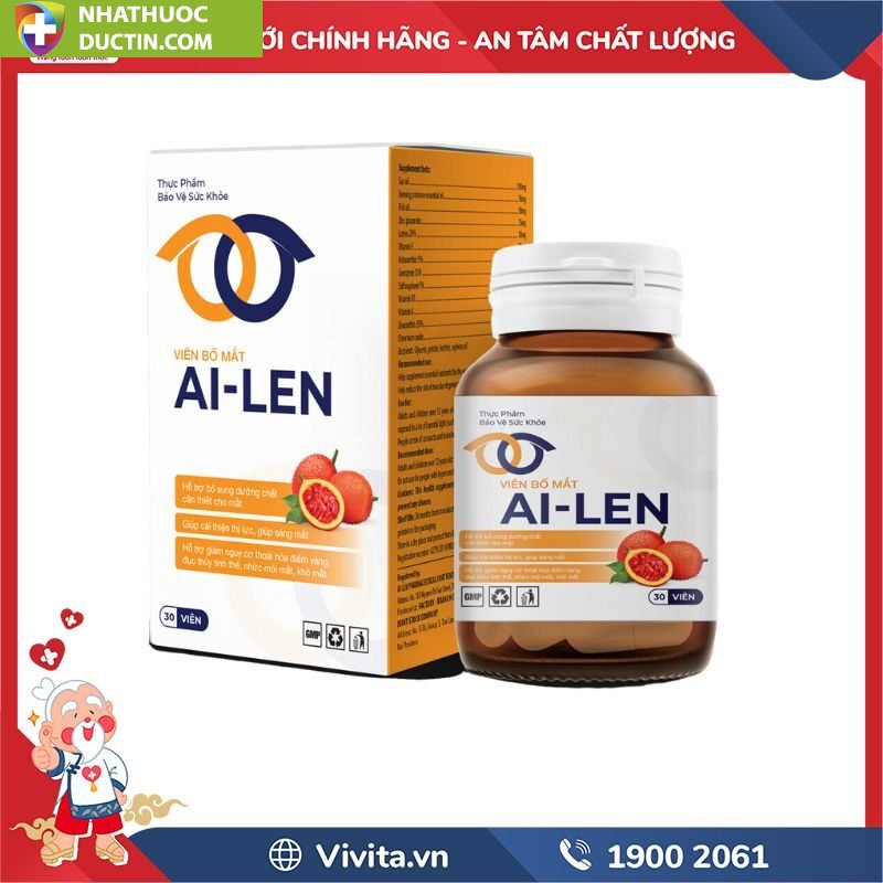 Viên Bổ Mắt Ai-Len Hỗ Trợ Cải Thiện Thị Lực (Hộp 30 viên) 17 vien bo mat ai len