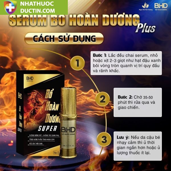 Chai Xịt Bổ Hoàn Dương Plus Supper , Chống Xuất Tinh Sớm – (Chai 5m) 2 Chai Xịt Bổ Hoàn Dương Plus Supper , Chống Xuất Tinh Sớm – (Chai 5m) - Ảnh 2