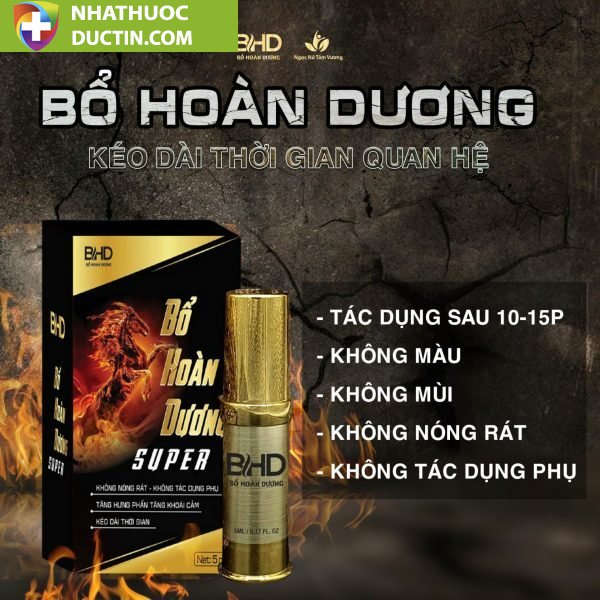 Chai Xịt Bổ Hoàn Dương Plus Supper , Chống Xuất Tinh Sớm – (Chai 5m) 1 Chai Xịt Bổ Hoàn Dương Plus Supper , Chống Xuất Tinh Sớm – (Chai 5m)