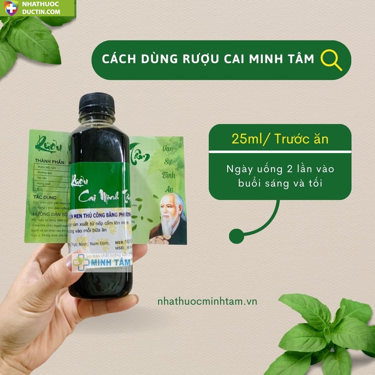 Thuốc Cai Rượu Bia Minh Tâm Chính Hãng 16 cach dung cai ruou minh tam cai ruou bia nhanh chong hieu qua 1