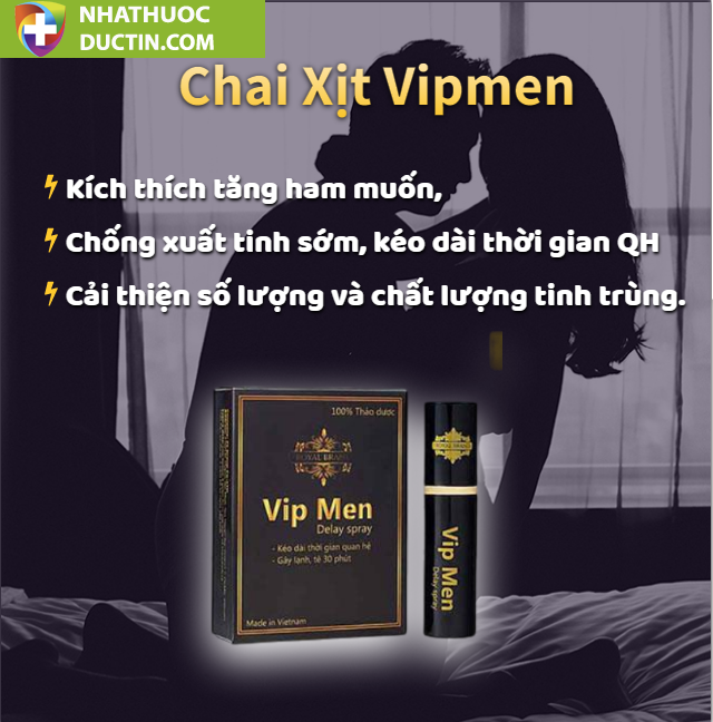 Chai Xịt Vipmen Chống Xuất Tinh Sớm Chính Hãng (Lọ 15ml) 12 chai xit vipmen chong xuat tinh som chinh hang lo 15ml 3648 1