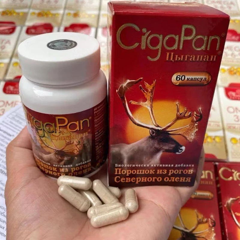 Viên Uống Sâm Nhung Cigapan (60v) Hàng Nga Hỗ Trợ Bồi Bổ Cơ Thể Mạnh Gân Cốt, Bổ Thận, Tráng Dương 13 ciga4