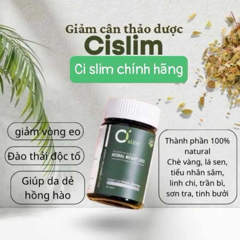 Giảm cân thảo mộc CI SLIM chính hãng công ty 19 giam1 3