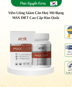 Alternative view of Viên Uống Giảm Cân Cao Cấp MAX DIET GENIE Hàn Quốc Hộp 60 Viên, Dành Cho Cơ Địa Nhờn Thuốc