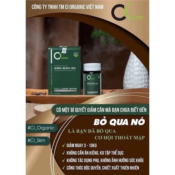 Giảm cân thảo mộc CI SLIM chính hãng công ty 17 giam3 1