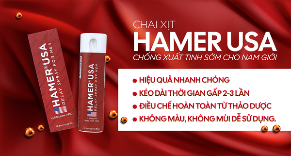 Chai Xịt HAMER USA Delay Spray For Men, Chống Xuất Tinh Sớm – Chai 15 ml 11 hamer4