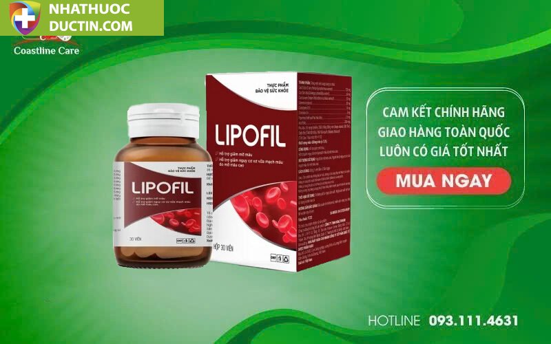 Lipofil hỗ trợ ổn định huyết áp, giảm mỡ máu từ thảo dược 16 lipofil ho tro giam mo mau