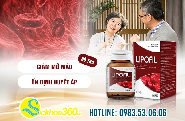 Lipofil hỗ trợ ổn định huyết áp, giảm mỡ máu từ thảo dược 13 lipofil66