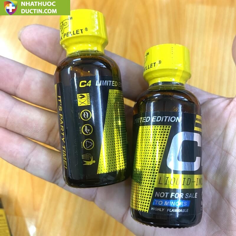 Popper C4 Vàng 30ml Chính Hãng Mỹ - Tăng Khoái Cảm Đỉnh Cao Cho Cả Top&Bot 11 nd ban chai hit tang khoai cam popper c4 vang 30ml chinh hang hao ky pwd dung ch ca tb 17247487090