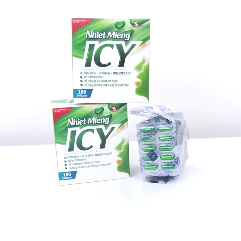 Nhiệt miệng ICY Hỗ trợ hiệu quả giúp giảm nhiệt miệng, chảy máu chân răng, Giúp làm bền vững thành mạch 20 nhiet3