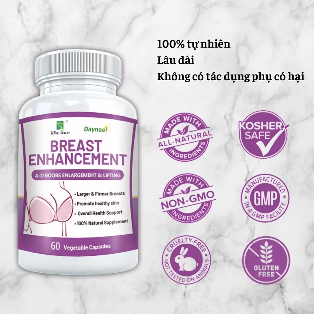 Daynee Viên Uống Nở Ngực Breast Enhancement Giúp Tăng Vòng Một Săn Chắc Hơn, Đầy Đặn Hơn, Chống Chảy Sệ Lão Hoá Ngực 16 nonguc4 1