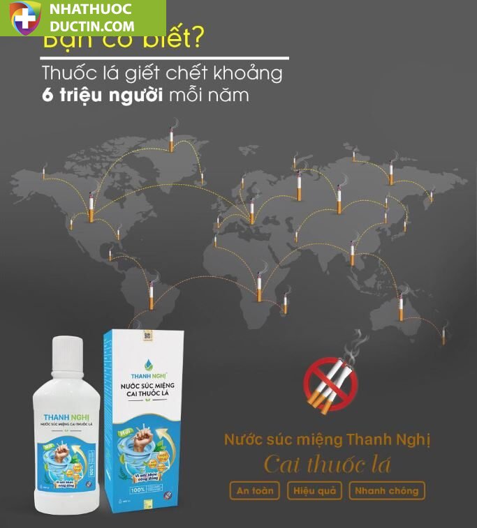 Nước Súc Miệng Cai Thuốc Lá Thanh Nghị Chính Hãng 2 suc mieng cai thuoc la thanh nghi chinh hang
