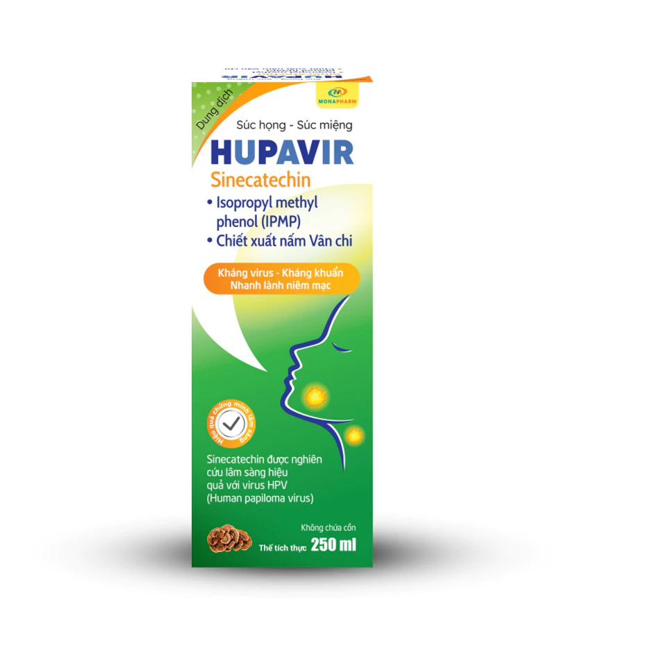 Nước súc miệng súc họng Hupavir Giảm sùi, ngăn ngừa và hỗ trợ đào thải HPV Sùi Mào Gà (che tên) 20 sucmieng7