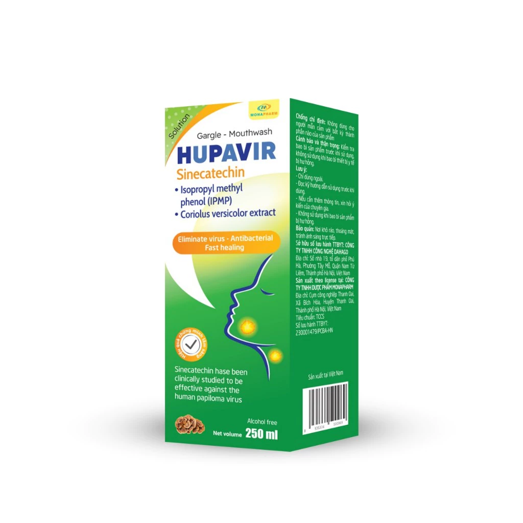 Nước súc miệng súc họng Hupavir Giảm sùi, ngăn ngừa và hỗ trợ đào thải HPV Sùi Mào Gà (che tên) 19 sucmieng8