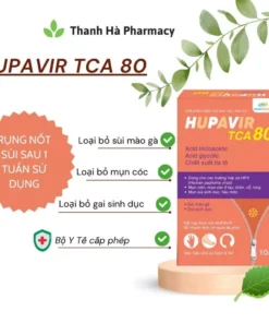 Alternative view of Dung dịch chấm Sùi Mào Gà HUPAVIR TCA 80, Hỗ trợ giảm Mụn Cóc, Mụn Sùi, Gai sinh duc cho Nam và nữ