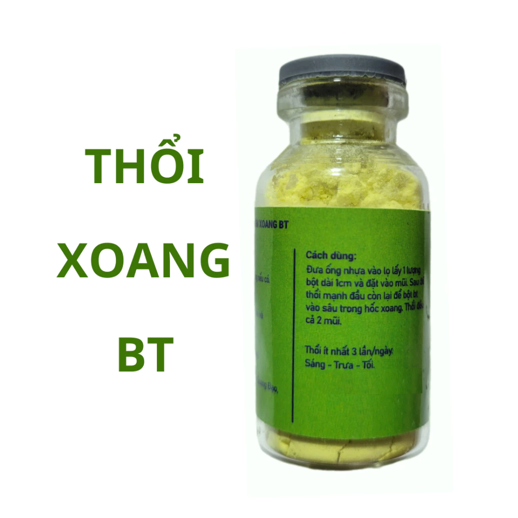 Thổi xoang bt, 1 lọ thổi viêm xoang mũi, hỗ trợ viêm xoang mũi thành phần tự nhiên có sẵn 1 dây thổi 24 thoi1 1
