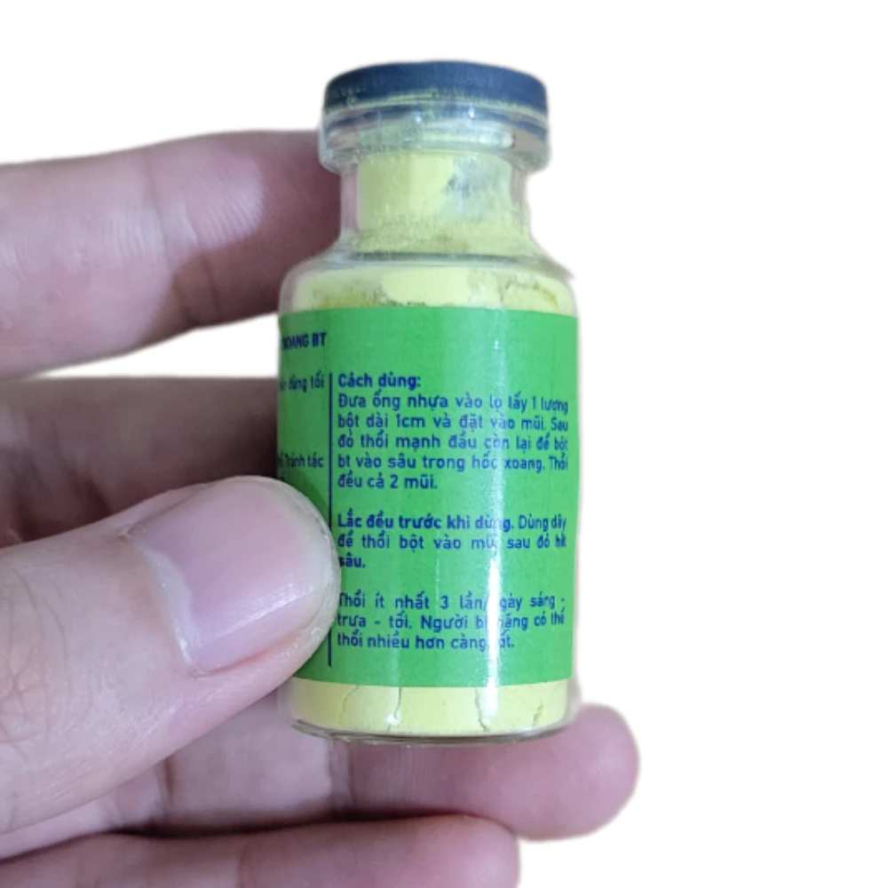 Thổi xoang bt, 1 lọ thổi viêm xoang mũi, hỗ trợ viêm xoang mũi thành phần tự nhiên có sẵn 1 dây thổi 20 thoi6