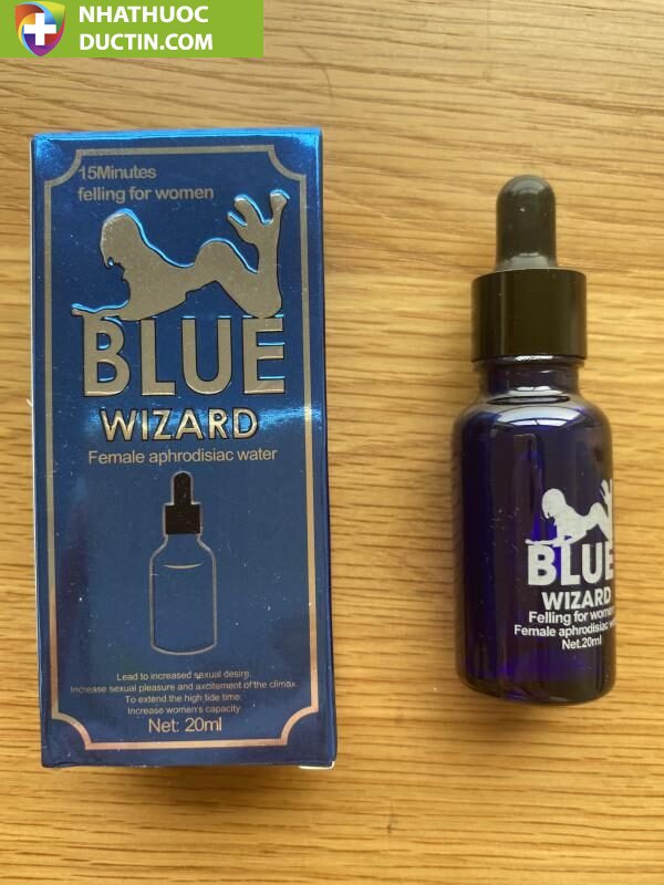 Thuốc Kích Dục Nữ Blue Wizard cực mạnh - Chai 20ml Chính Hãng 2 thuoc kich duc nu blue wizard cuc manh chai 20ml chinh hang