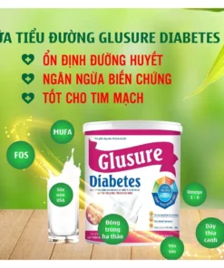 Sữa tiểu đường Glusure Diabetes 900g, Sữa cho người tiểu đường, Tiểu đường thai kỳ, Mỡ máu, Đái tháo đường 10 tim3