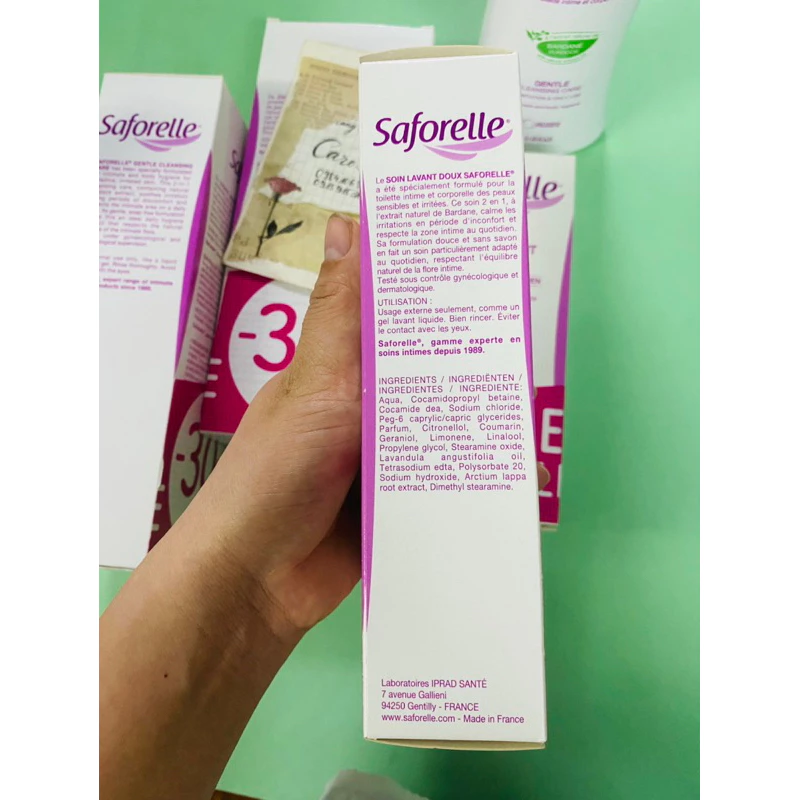 Dung Dịch Vệ Sinh Phụ Nữ Saforelle Soin Lavant Doux 500ml Pháp 20 vet6