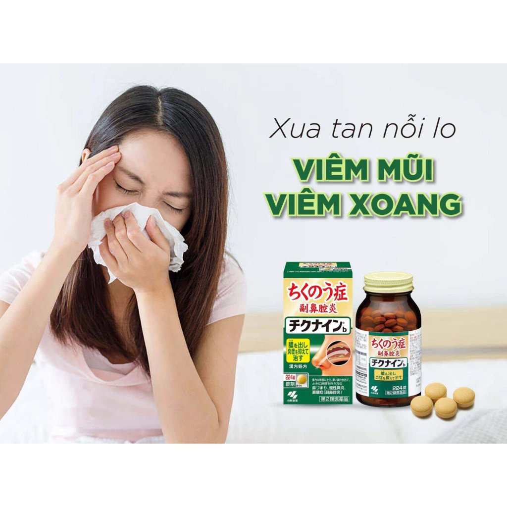 Viên uống xoang Nhật bản Kobayashi Chikunain hàng nội địa Nhật Bản 21