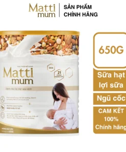 Alternative view of Sữa hạt lợi sữa Matti Mum 100% đạm thực vật cho mẹ sau sinh - Hộp 650g