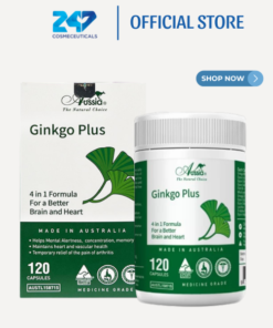 Alternative view of Viên uống bổ não Aussia Ginkgo Plus tăng cường trí nhớ, giảm đau đầu, lưu thông máu não – 120 viên