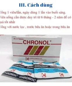 Viên uống hỗ trợ cai rượu Chronol Thái Lan - Sản phẩm Chính hãng 10 cai4