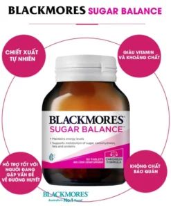 Viên uống cân bằng đường huyết dành cho người tiểu đường sugar balance blackmores Úc 90 viên Healthy care