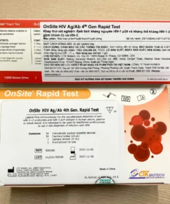 Alternative view of Bộ xét nghiệm HIV phát hiện sớm Combo Ag/Ab hãng CTK Mỹ (che tên sản phẩm)
