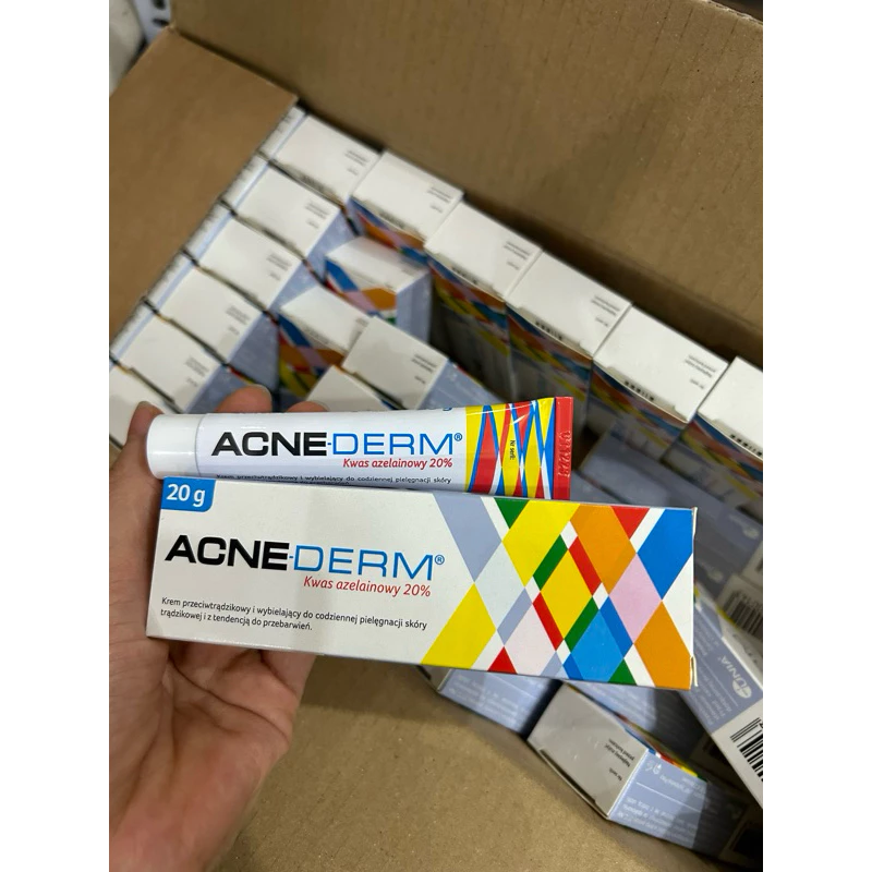 Kem Giảm Mụn Làm Trắng Da Acne Derm 20% Azelaic 20g Acnederm hàng nội địa balan 6 kemmun2