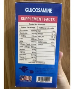 Viên uống hỗ trợ xương khớp glucosamine 3200mg nhập khẩu chính hãng mỹ 100v 6 khop2 1