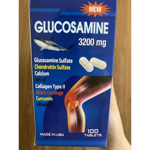 Viên uống hỗ trợ xương khớp glucosamine 3200mg nhập khẩu chính hãng mỹ 100v 14 khop3 1