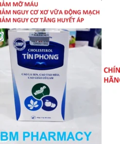 Alternative view of Viên uống mỡ máu CHOLESTEROL TÍN PHONG, hỗ trợ giảm mỡ máu, giảm nguy cơ xơ vữa động mạch và nguy cơ tăng huyết áp