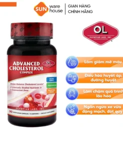 Viên Uống Hỗ Trợ Giảm Mỡ Máu OLYMPIAN LABS Advanced Cholesterol Complex 30 Viên 8 mau2 1