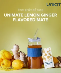 Unimate Chanh Gừng Unicity- Nước Uống Chăm Sóc Não Bộ, Bổ Sung Năng Lượng, Hỗ Trợ Đốt Mỡ 30 gói