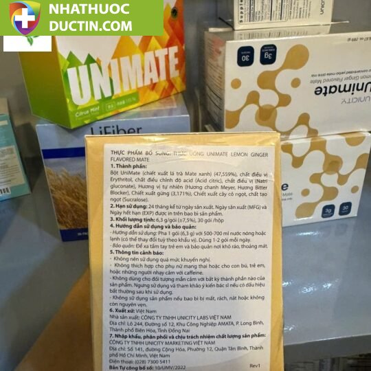 UNIMATE VỊ CHANH GỪNG CHÍNH HÃNG GIÁ TỐT 24 unimate4