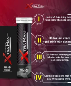 Alternative view of Viên Sủi Xtraman Black (12 Viên) Tăng Cường Sức Khỏe Nam Giới, Hỗ Trợ Bổ Thận Tráng Dương