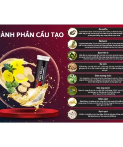 Viên Sủi Xtraman Black (12 Viên) Tăng Cường Sức Khỏe Nam Giới, Hỗ Trợ Bổ Thận Tráng Dương 10 xtrama4